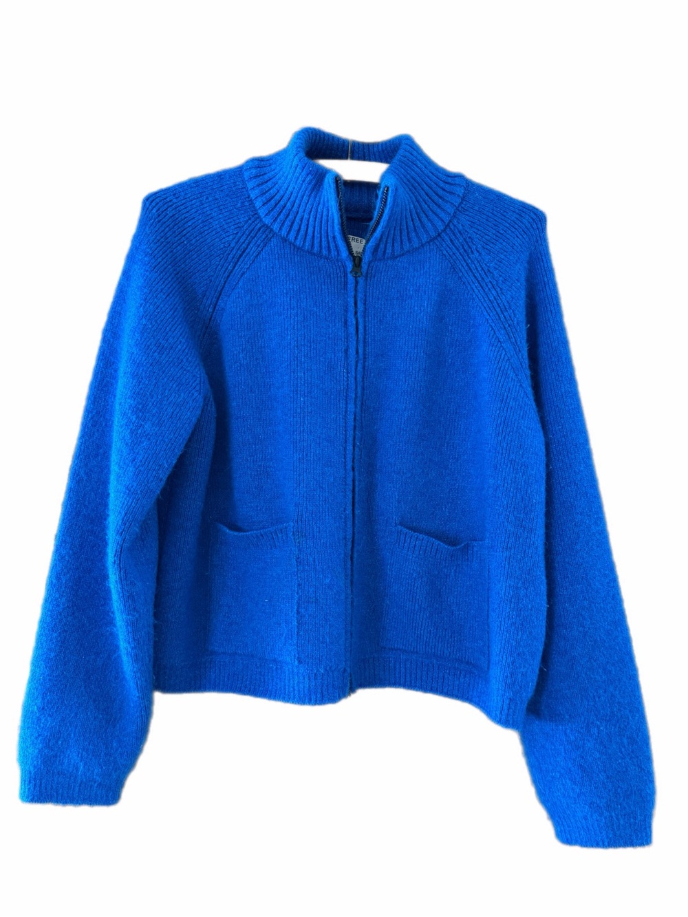 free people We The Free On It Zip-Up Cardigan sapphire blue size small - Picture 4 of 13